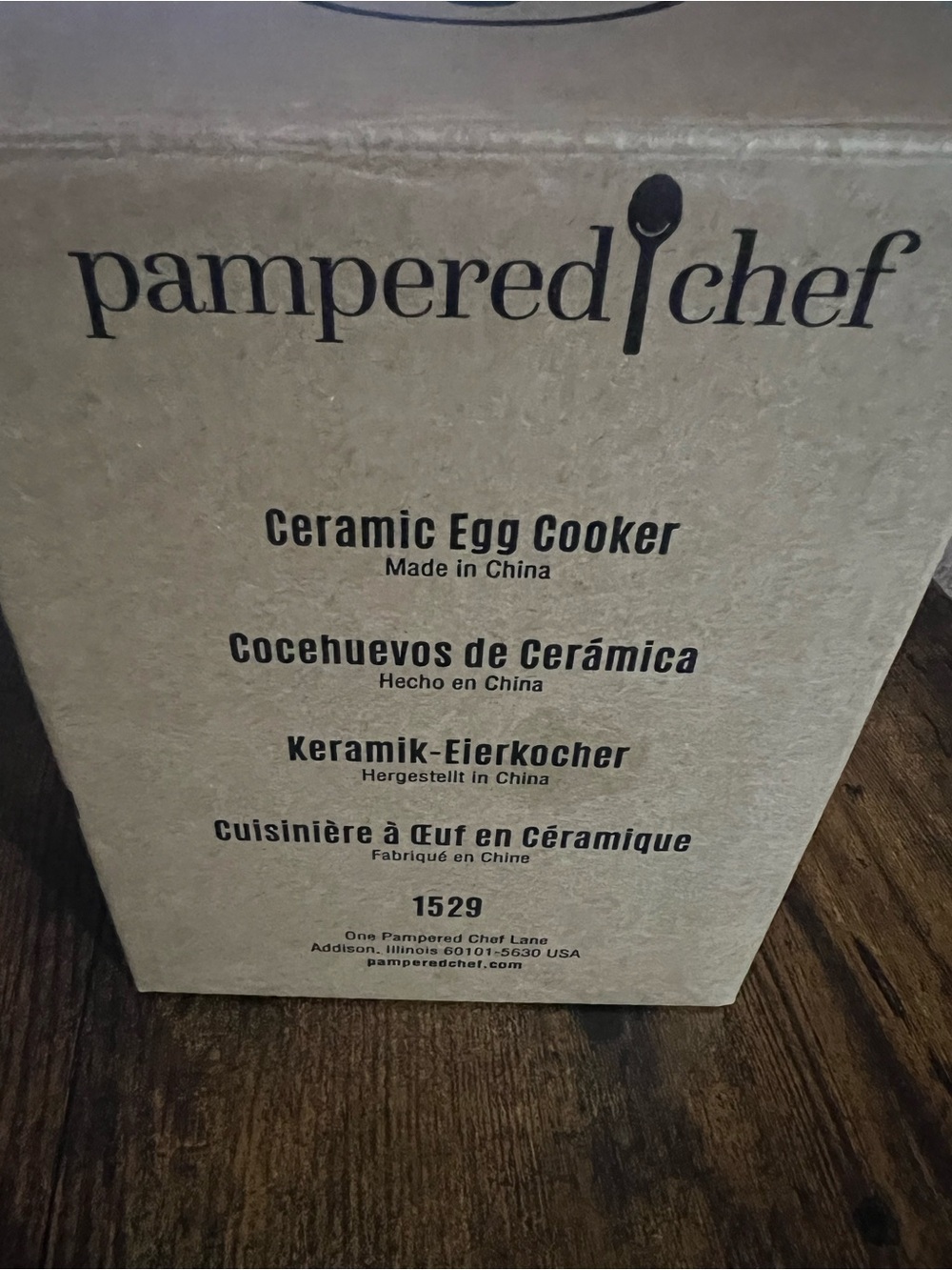 Pampered Chef Ceramic Egg Cooker - Brown Kraft Box - Picture 6 of 6